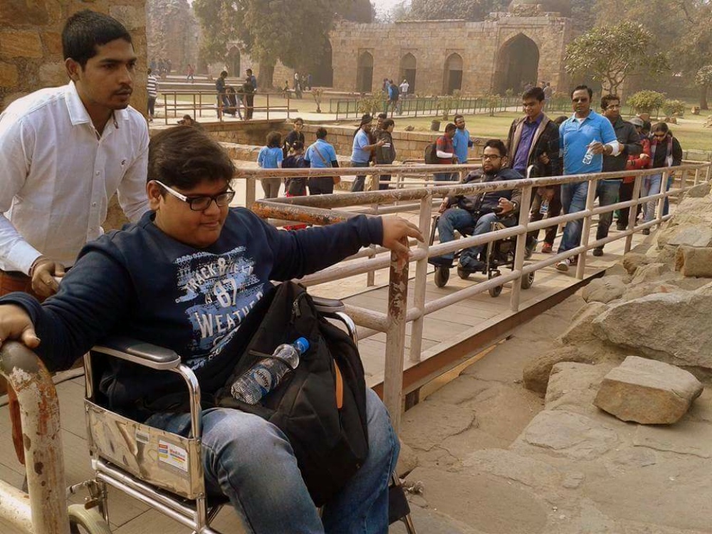 A tour of the Qutb Minar was organised in January. (Photo courtesy: Planet Abled) A tour of the Qutb Minar was organised in January. (Photo courtesy: Planet Abled)