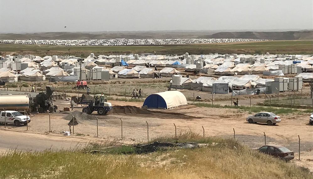 The camp in Hassan Sham village. The camp in Hassan Sham village.