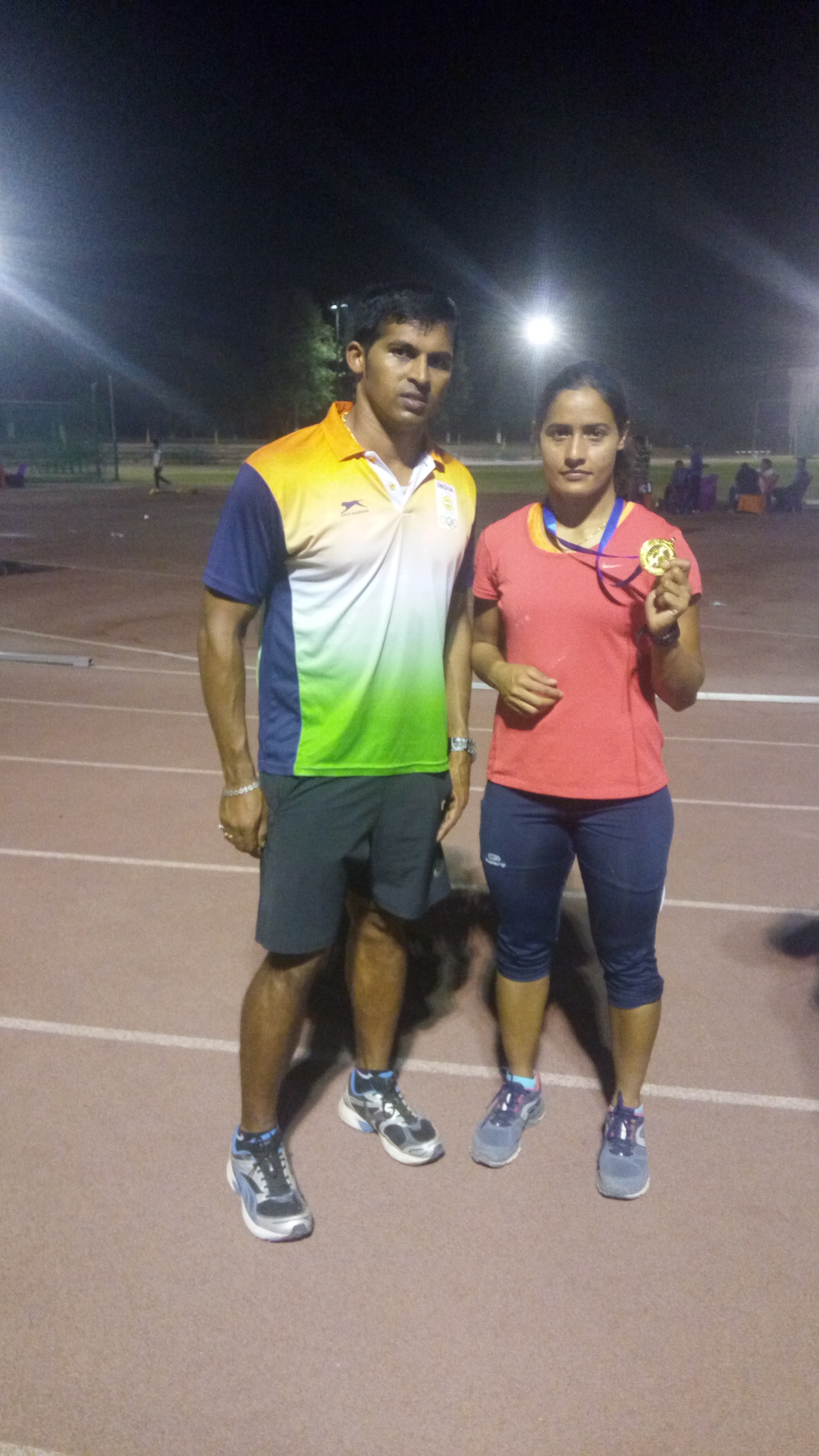 Annu Rani with coach Kashinath Naik. Image Credit: Kashinath Naik Annu Rani with coach Kashinath Naik. Image Credit: Kashinath Naik