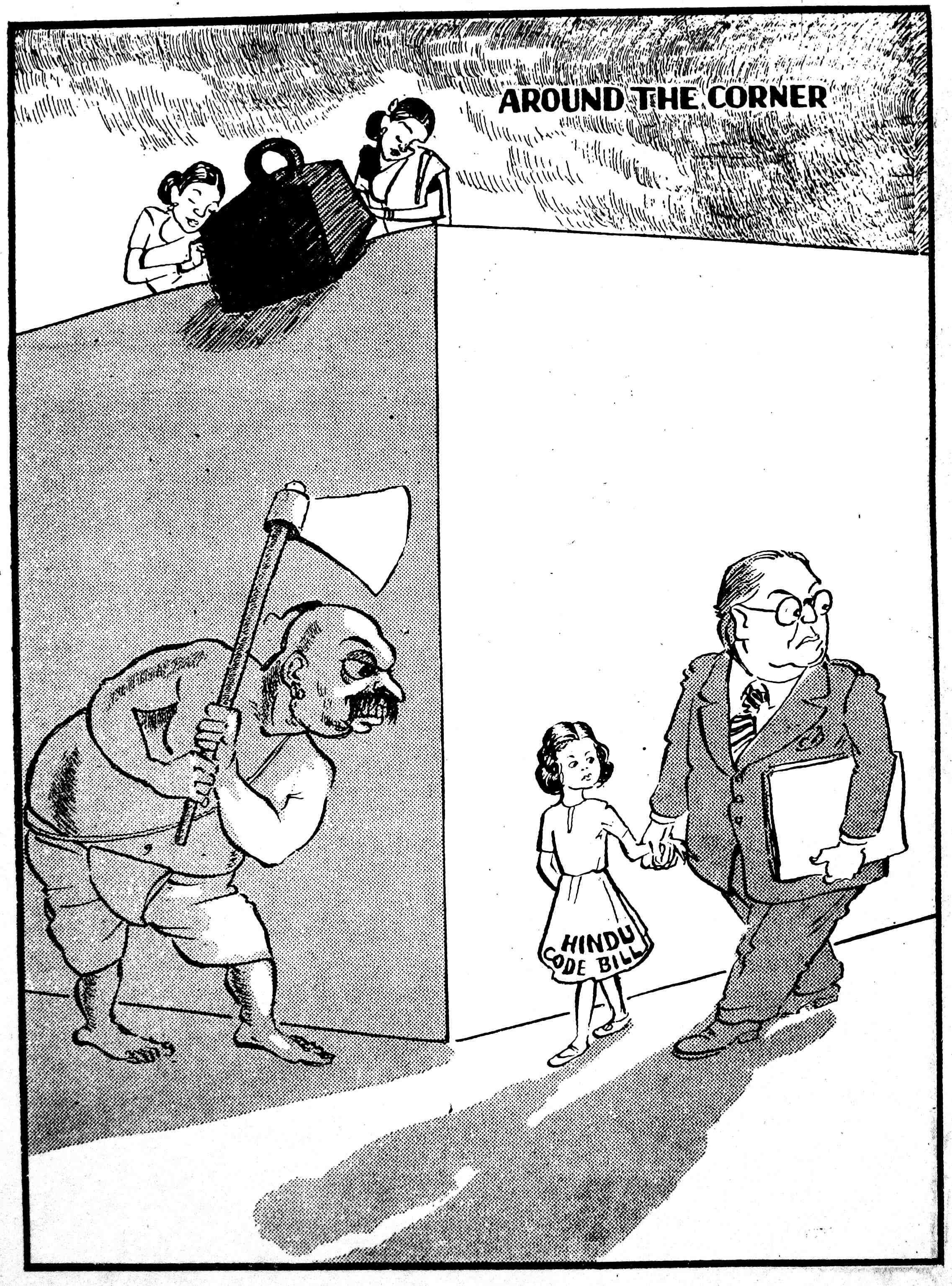 Shankar in 'Shankar’s Weekly', December 11, 1949. Ambedkar’s favourite little girl, the Hindu Code Bill, is depicted like Hitler’s favourite little girl. Courtesy: NMML Shankar in 'Shankar’s Weekly', December 11, 1949. Ambedkar’s favourite little girl, the Hindu Code Bill, is depicted like Hitler’s favourite little girl. Courtesy: NMML