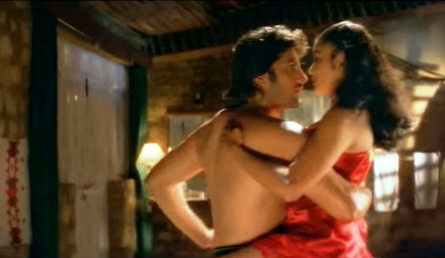 Fardeen Khan and Meghna Kothari in Prem Aggan (1998). Courtesy FK International. Fardeen Khan and Meghna Kothari in Prem Aggan (1998). Courtesy FK International.