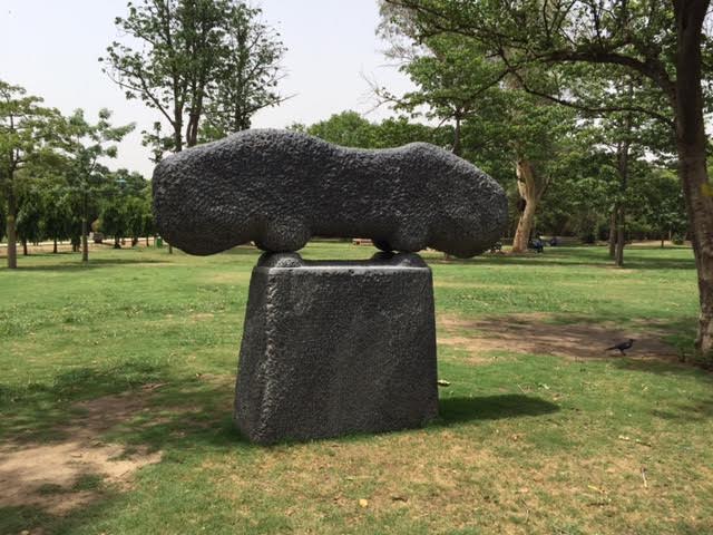 Mountain and Cloud, by Deepak Rasaily, at Lodi Gardens. Credit: Zinnia Ray Chaudhuri Mountain and Cloud, by Deepak Rasaily, at Lodi Gardens. Credit: Zinnia Ray Chaudhuri