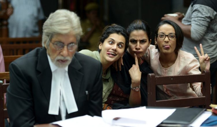 Amitabh Bachchan, Taapsee Pannu, Kirti Kulhari and Andrea Tariang on the sets of ‘Pink’. Amitabh Bachchan, Taapsee Pannu, Kirti Kulhari and Andrea Tariang on the sets of ‘Pink’.