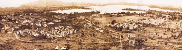 An old aerial image of Powai. Photo credit: Department of Physics, IIT-Bombay An old aerial image of Powai. Photo credit: Department of Physics, IIT-Bombay
