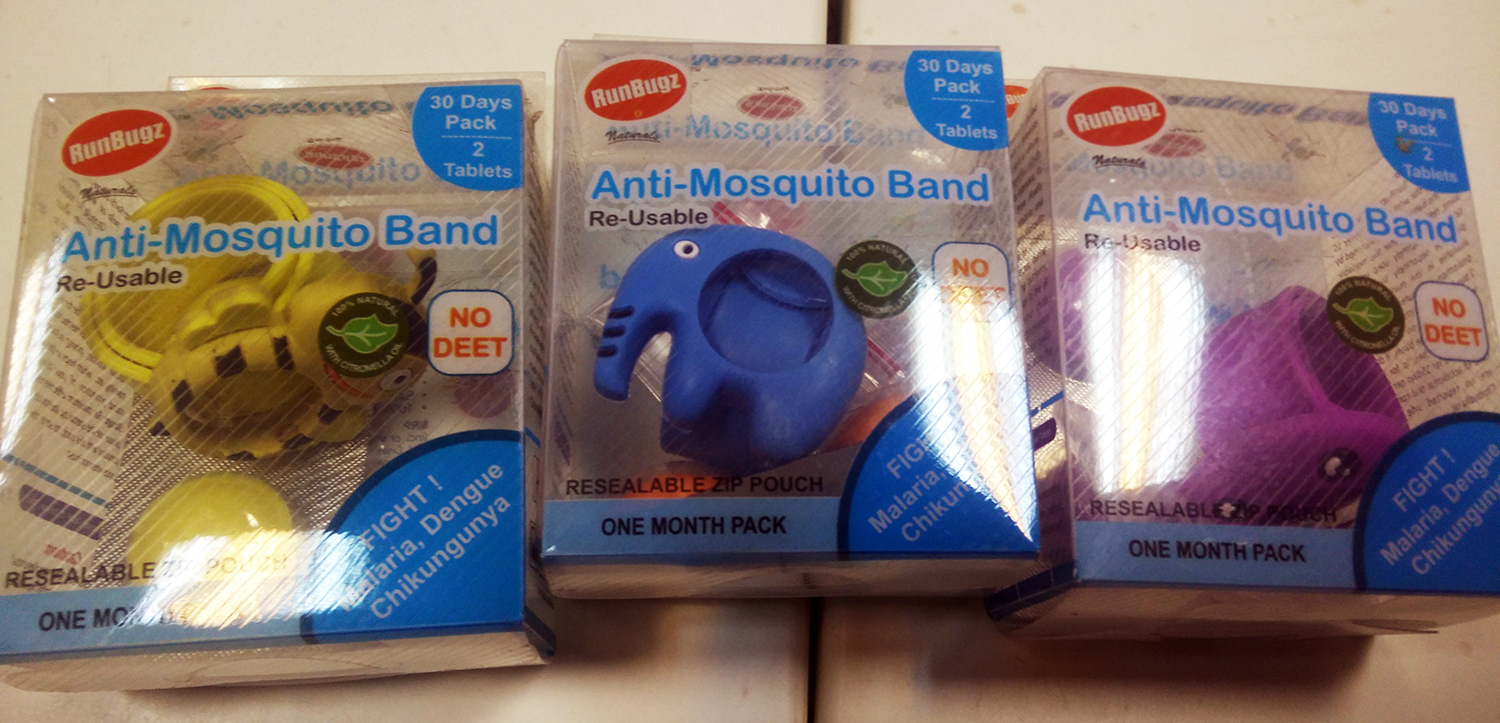 Mosquito bands. Credit: Rhema Mukti Baxter Mosquito bands. Credit: Rhema Mukti Baxter