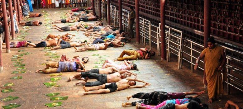 The made snana ritual. (Photo credit: AFP). The made snana ritual. (Photo credit: AFP).