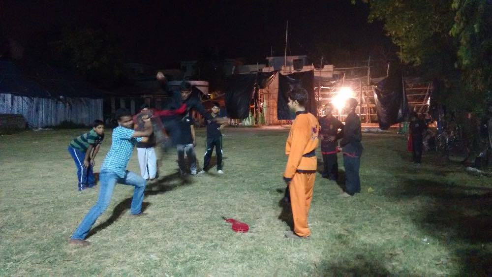 Kungfu classes at Youth Club, Naktola. Photo: Sohini Chattopadhyay Kungfu classes at Youth Club, Naktola. Photo: Sohini Chattopadhyay