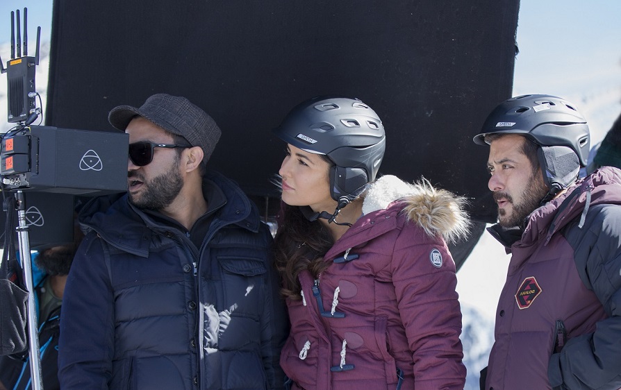 Ali Abbas Zafar, Katrina Kaif and Salman Khan on the sets of Tiger Zinda Hai. Courtesy Yash Raj Films. Ali Abbas Zafar, Katrina Kaif and Salman Khan on the sets of Tiger Zinda Hai. Courtesy Yash Raj Films.