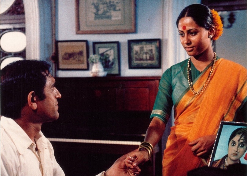 Smita Patil and Amrish Puri in Bhumika. Courtesy Blaze Film Entreprises. Smita Patil and Amrish Puri in Bhumika. Courtesy Blaze Film Entreprises.
