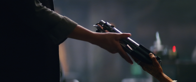 Passing the baton. Where the baton is actually a deadly laser weapon. Lucasfilm Passing the baton. Where the baton is actually a deadly laser weapon. Lucasfilm