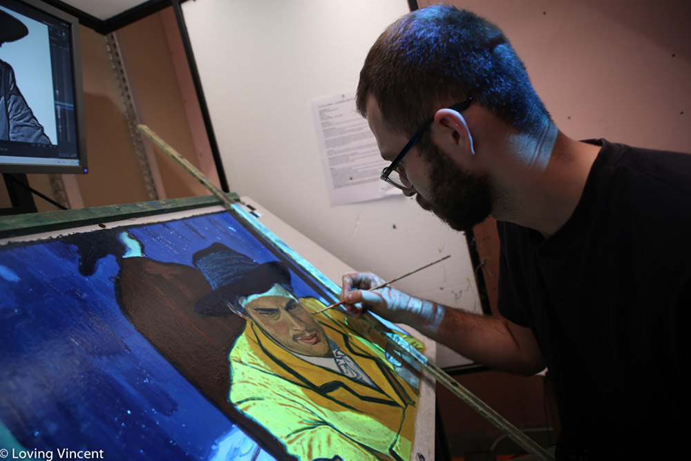 Painter-animator workstation technology was patented specially for the film. Image credit: Breakthru Films. Painter-animator workstation technology was patented specially for the film. Image credit: Breakthru Films.