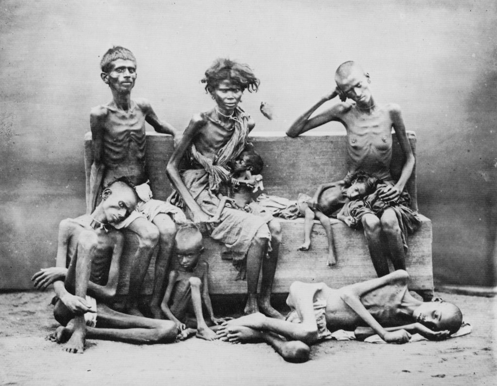 Inmates of a relief camp in Madras (during the famine of 1876-1878), by Willoughby Wallace Hooper. Image credit: Wikimedia Commons Inmates of a relief camp in Madras (during the famine of 1876-1878), by Willoughby Wallace Hooper. Image credit: Wikimedia Commons