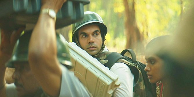 Rajkummar Rao in Newton. Credit: Drishyam Films. Rajkummar Rao in Newton. Credit: Drishyam Films.