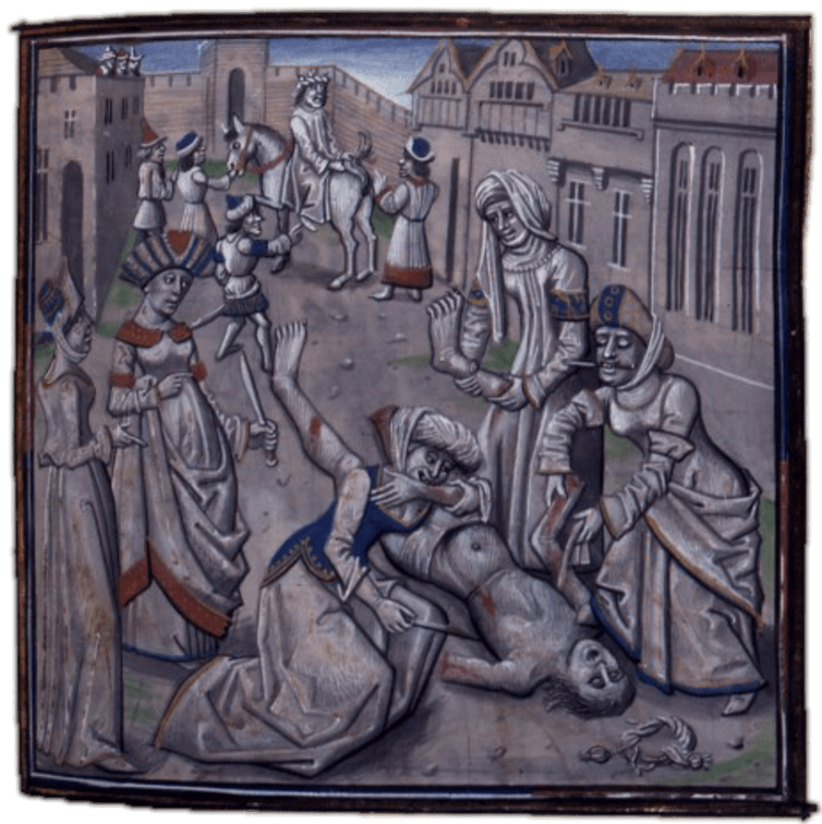 The gory end of Andronicus. National Library of France The gory end of Andronicus. National Library of France