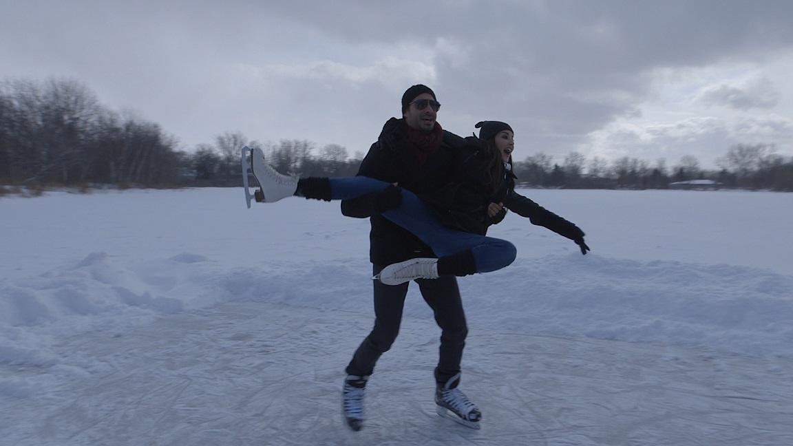 Sunny Leone and Daniel Weber near her childhood home in Sarnia, Canada. Courtesy Dilip Mehta. Sunny Leone and Daniel Weber near her childhood home in Sarnia, Canada. Courtesy Dilip Mehta.