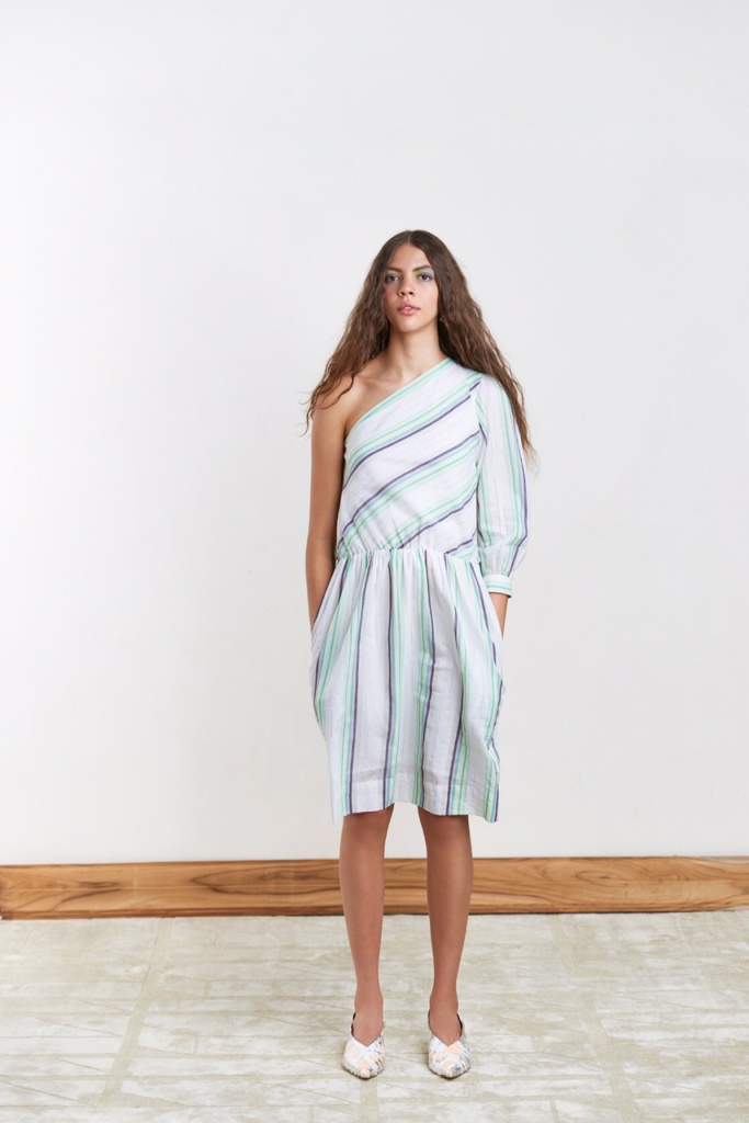 Designer Nimish Shah draws most ostensibly from this aesthetic; a dress from his latest Summer '17 collection. Courtesy: Nimish Shah. Designer Nimish Shah draws most ostensibly from this aesthetic; a dress from his latest Summer '17 collection. Courtesy: Nimish Shah.