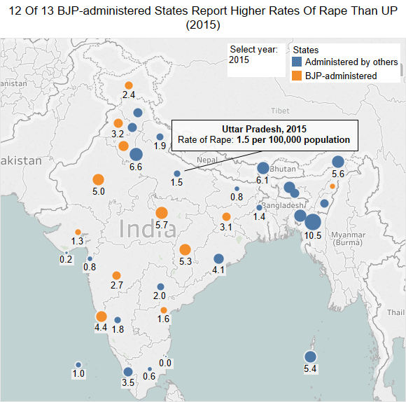 Source: National Crime Records Bureau’s Crime in India reports: 2012, 2013, 2014 and 2015 Source: National Crime Records Bureau’s Crime in India reports: 2012, 2013, 2014 and 2015