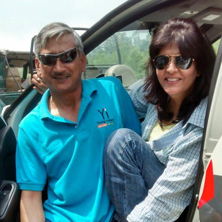 Deepa Malik and her husband, retired Colonel BS Malik. Image credit: Deepa Malik's Facebook Page Deepa Malik and her husband, retired Colonel BS Malik. Image credit: Deepa Malik's Facebook Page