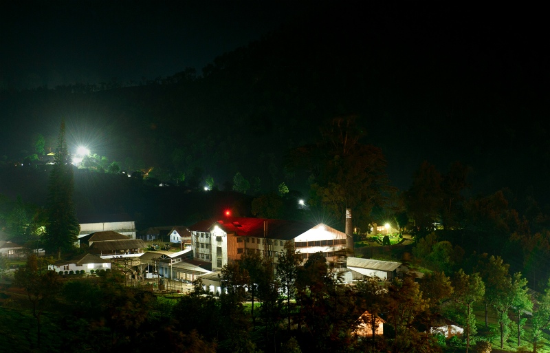 The Early Warning System tower lights up in red when elephants are within a one-kilometre radius in Valparai. (Photo credit: Aneesh). The Early Warning System tower lights up in red when elephants are within a one-kilometre radius in Valparai. (Photo credit: Aneesh).