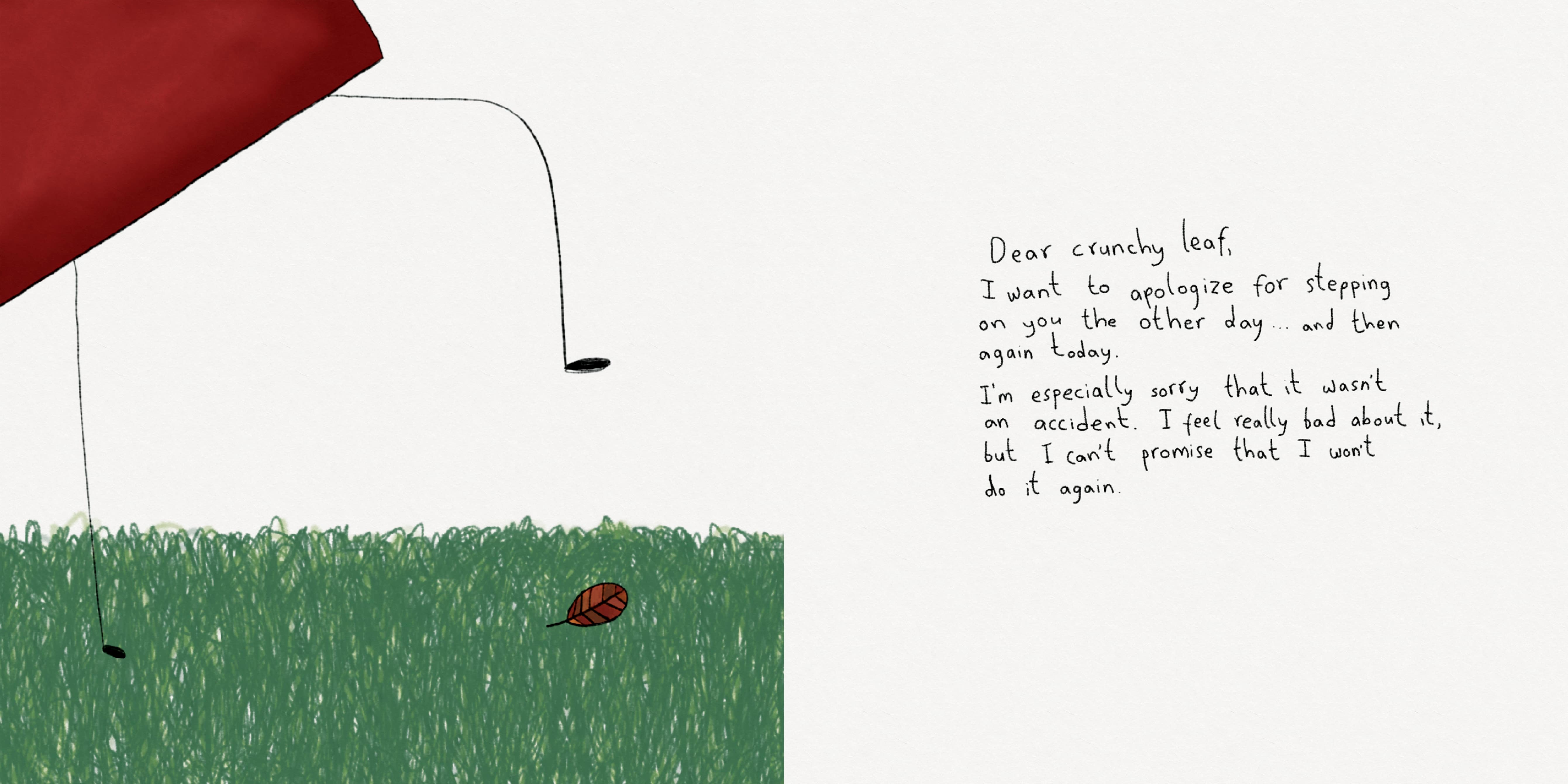 A Page from "Dear Left Sock And Other Letters". A Page from "Dear Left Sock And Other Letters".