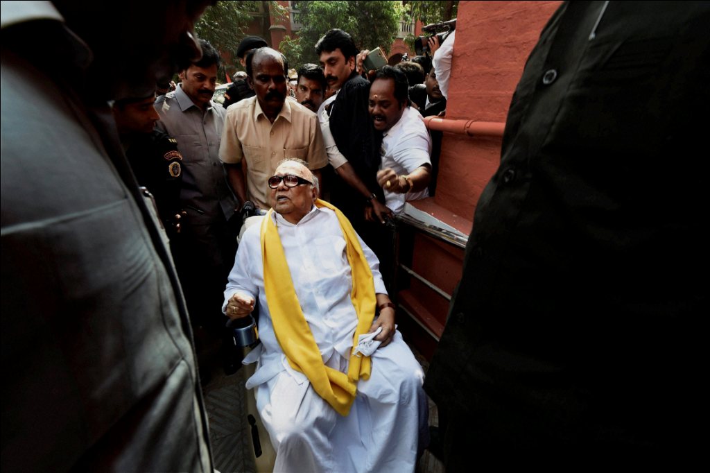 M Karunanidhi. PTI Photo by R Senthil Kumar M Karunanidhi. PTI Photo by R Senthil Kumar