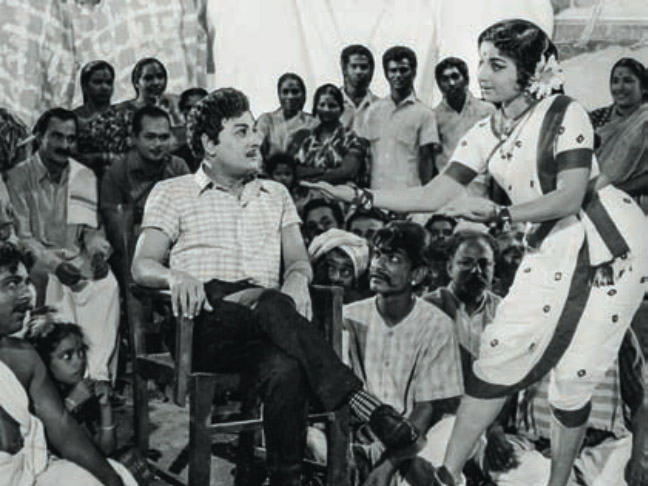 MGR and Jayalalithaa in Nama Nadu (1969). MGR and Jayalalithaa in Nama Nadu (1969).