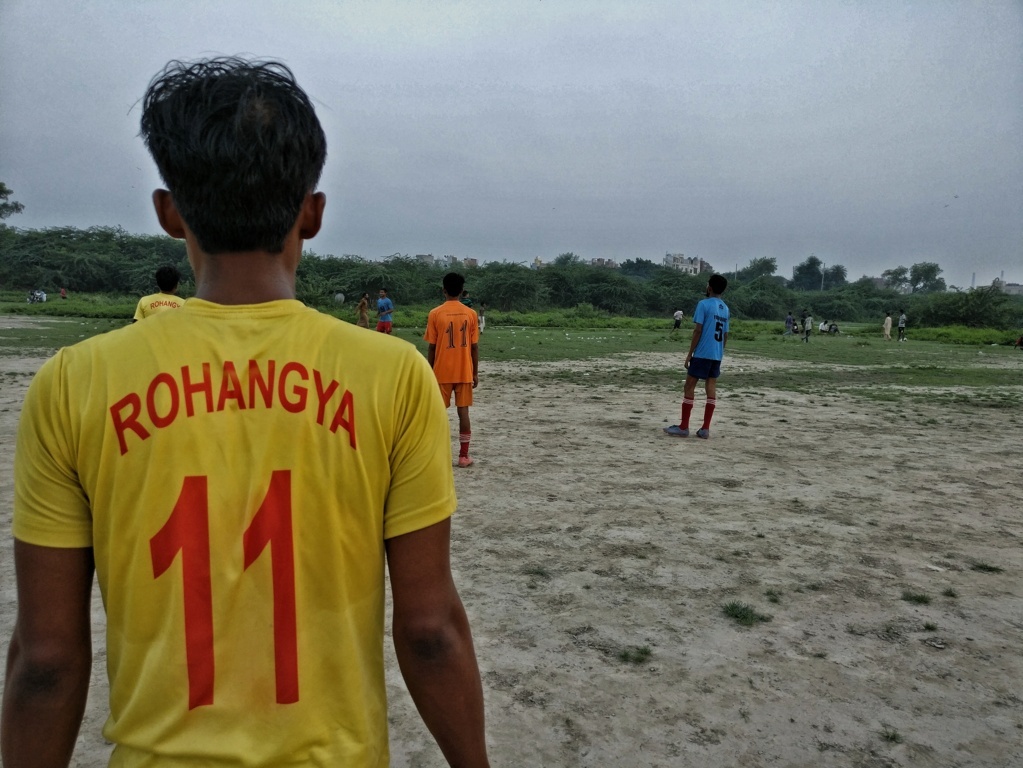The jersey maker spelt Rohingya incorrectly (Image: Suyash Srivastava) The jersey maker spelt Rohingya incorrectly (Image: Suyash Srivastava)