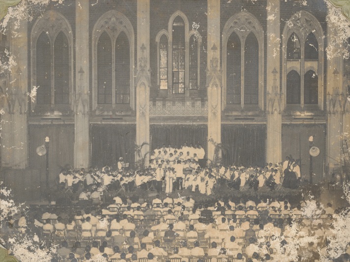 St Xavier’s College played host to a concert by Anthony Gonsalves in April 1958. St Xavier’s College played host to a concert by Anthony Gonsalves in April 1958.