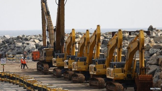 The Colombo Port City project site in Sri Lanka. (Credit: Reuters) The Colombo Port City project site in Sri Lanka. (Credit: Reuters)