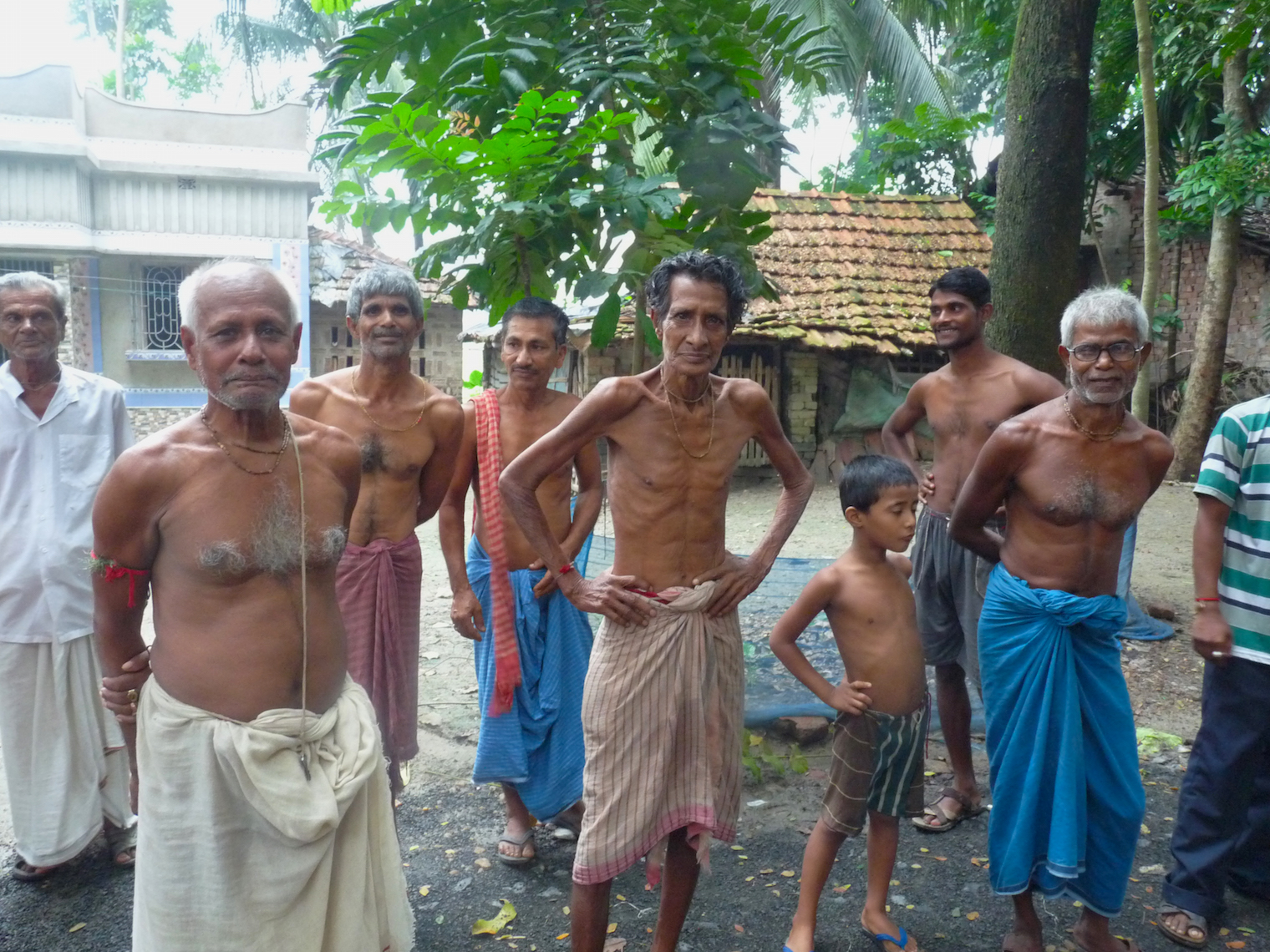 The neighbours of the student in Magurkhali village. Photo credit: Subrata Nag Choudhury. The neighbours of the student in Magurkhali village. Photo credit: Subrata Nag Choudhury.