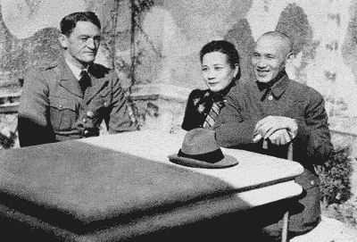 Claire Lee Chenault with Madame Chiang Kai-shek and Chiang Kai-Shek. Image credit: Wikimedia Commons Claire Lee Chenault with Madame Chiang Kai-shek and Chiang Kai-Shek. Image credit: Wikimedia Commons