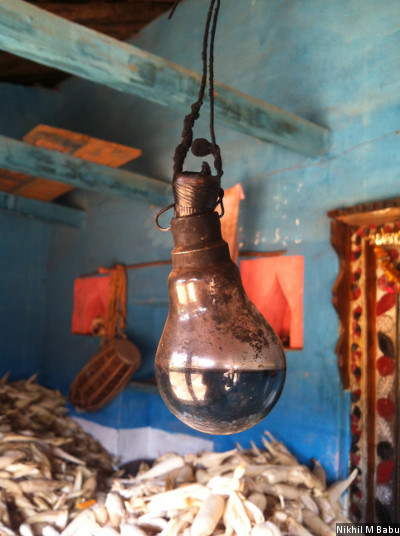In Pachkol, a supposedly electrified tribal village in Chhindwara, Madhya Pradesh, a bulb works as an improvised kerosene lamp, a wick in place of the filament. Adivasis and dalits still matter the least when it comes to the provision of even basic facilities like household ownership, electricity, latrines and water connections. In Pachkol, a supposedly electrified tribal village in Chhindwara, Madhya Pradesh, a bulb works as an improvised kerosene lamp, a wick in place of the filament. Adivasis and dalits still matter the least when it comes to the provision of even basic facilities like household ownership, electricity, latrines and water connections.