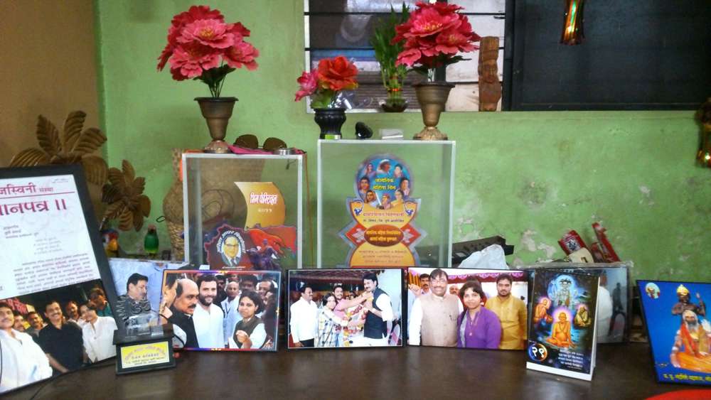 Photographs and awards in Trupti Desai's office. Photographs and awards in Trupti Desai's office.