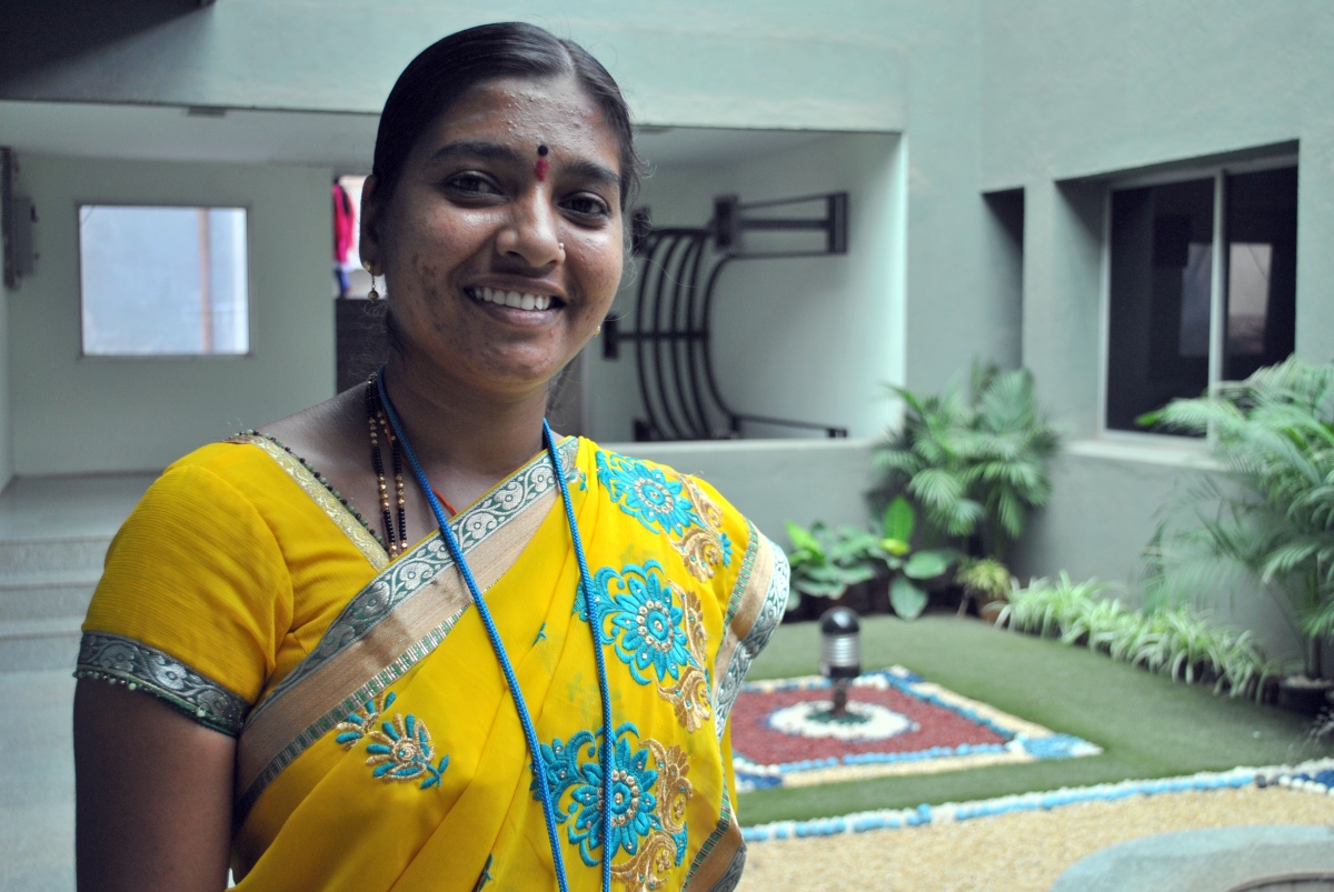Garment factory manager Kasturi. (Photo credit: Rohini Mohan). Garment factory manager Kasturi. (Photo credit: Rohini Mohan).