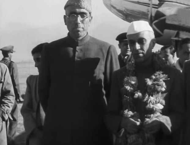 Sheikh Abdullah and Nehru in 1947. Credit: Youtube/ British Pathé Sheikh Abdullah and Nehru in 1947. Credit: Youtube/ British Pathé