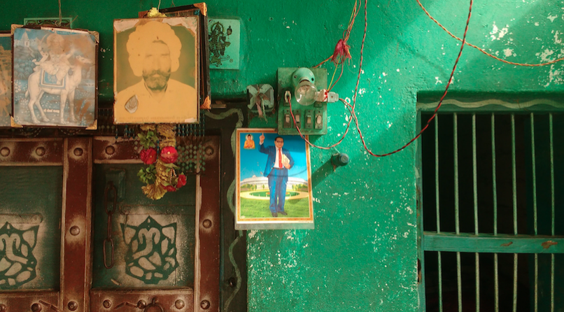 A newly-installed Ambedkar poster outside the house of Babubhai Sarvaiya, one of the victims of the July 11 assault. A newly-installed Ambedkar poster outside the house of Babubhai Sarvaiya, one of the victims of the July 11 assault.