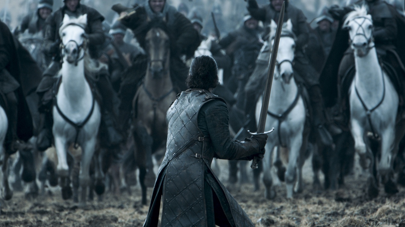 Jon Snow in ‘Battle of the Bastards’. Courtesy Home Box office, Inc. Jon Snow in ‘Battle of the Bastards’. Courtesy Home Box office, Inc.