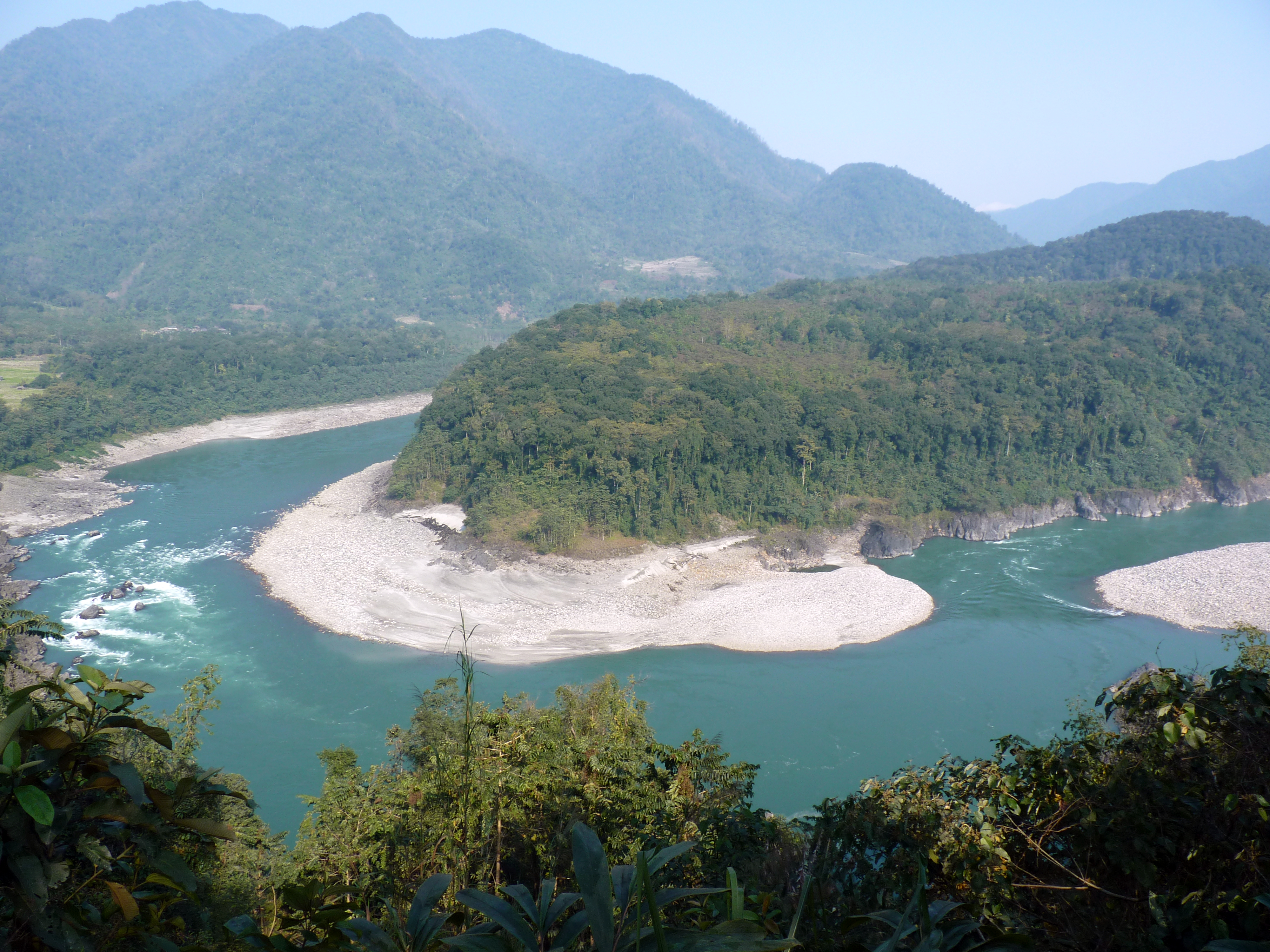 There are 44 dams planned in the Siang basin, including five on the Siyom tributary, according to a 2013 study. (Credit: Mousvurik / Wikimedia Commons CC BY 4.0) There are 44 dams planned in the Siang basin, including five on the Siyom tributary, according to a 2013 study. (Credit: Mousvurik / Wikimedia Commons CC BY 4.0)