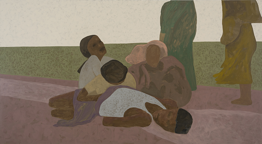 GIEVE PATEL, Dawn Elegy (work in progress), 2017, acrylic on canvas, 43 x 78 in GIEVE PATEL, Dawn Elegy (work in progress), 2017, acrylic on canvas, 43 x 78 in