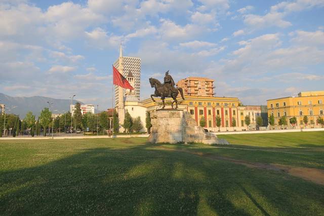 Skandarbeg Square, Tirana, Albania. Credit: Dinyar Patel Skandarbeg Square, Tirana, Albania. Credit: Dinyar Patel