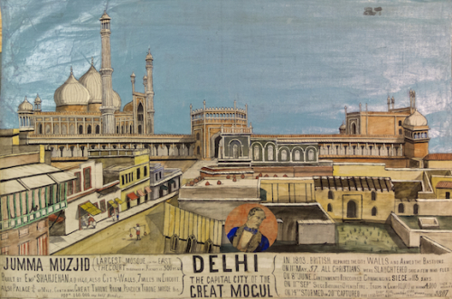 'Delhi, the Capital City of the Great Mogul', a panel from the Mutiny Scroll, British Library, Add Ms 37153. Photo credit: British Library 'Delhi, the Capital City of the Great Mogul', a panel from the Mutiny Scroll, British Library, Add Ms 37153. Photo credit: British Library