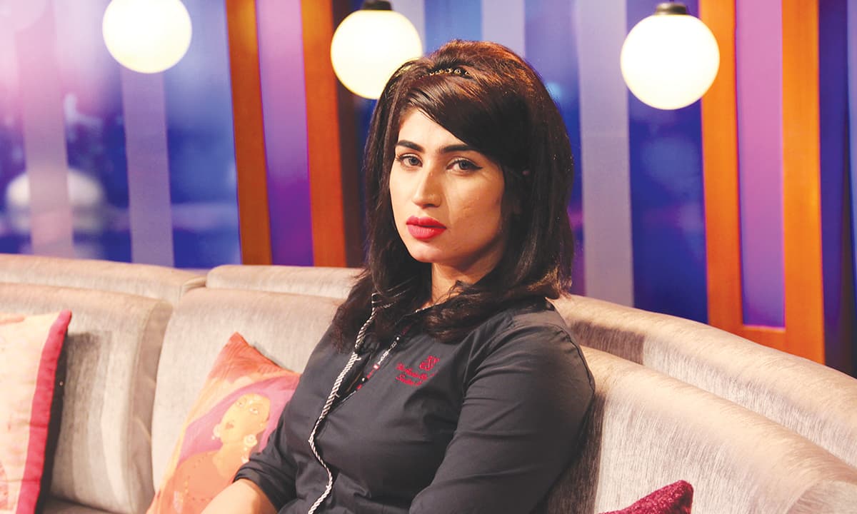 Qandeel Baloch. Photo credit: Dawn News Qandeel Baloch. Photo credit: Dawn News