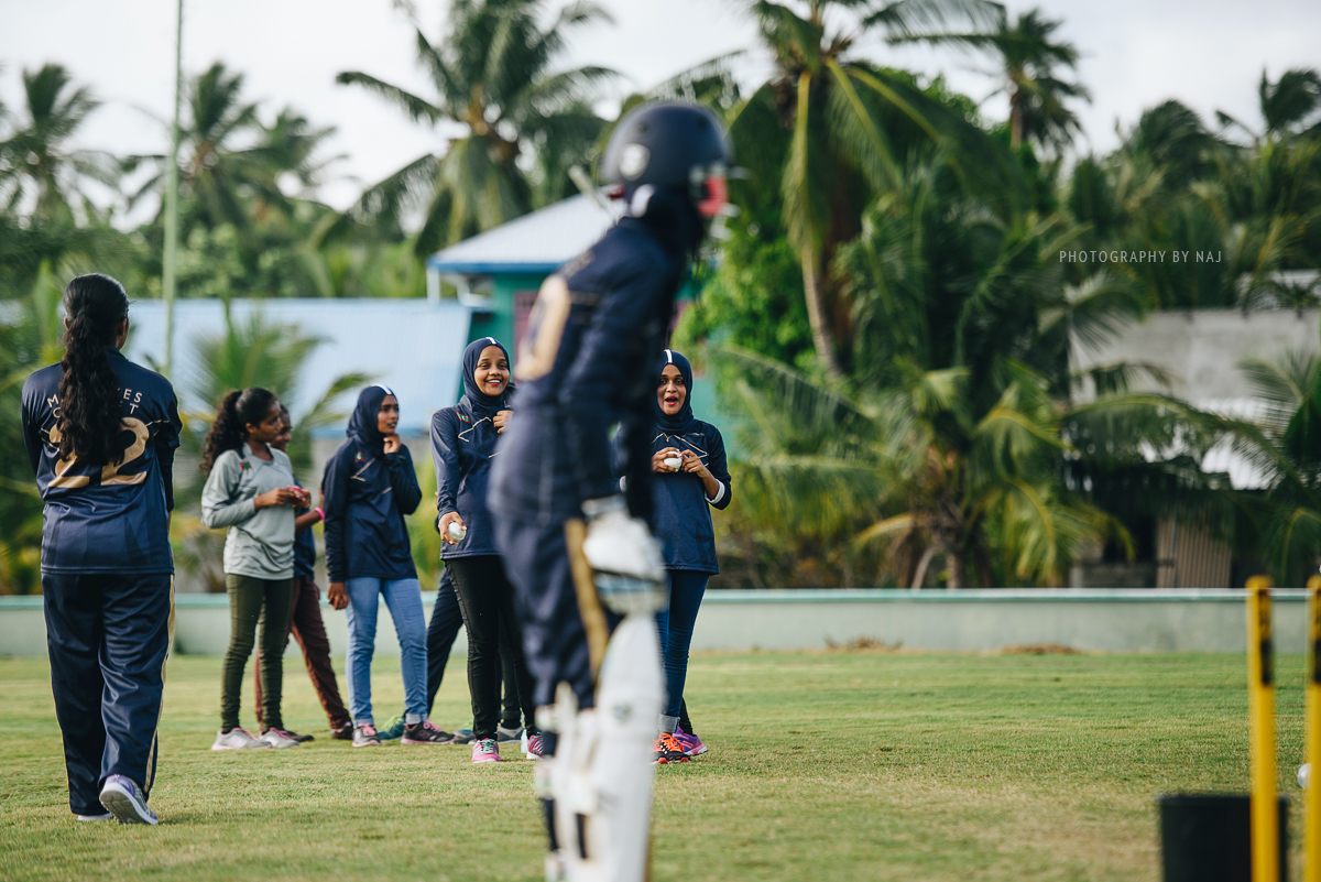 In Fuvahmulah, the first generation of women cricketers slowly takes shape. In Fuvahmulah, the first generation of women cricketers slowly takes shape.