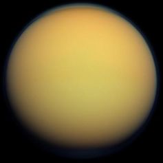 Titan in true colour. NASA Titan in true colour. NASA
