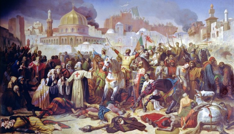 Taking of Jerusalem by the Crusaders, 15th July 1099. Giraudon/The Bridgeman Art Library Taking of Jerusalem by the Crusaders, 15th July 1099. Giraudon/The Bridgeman Art Library