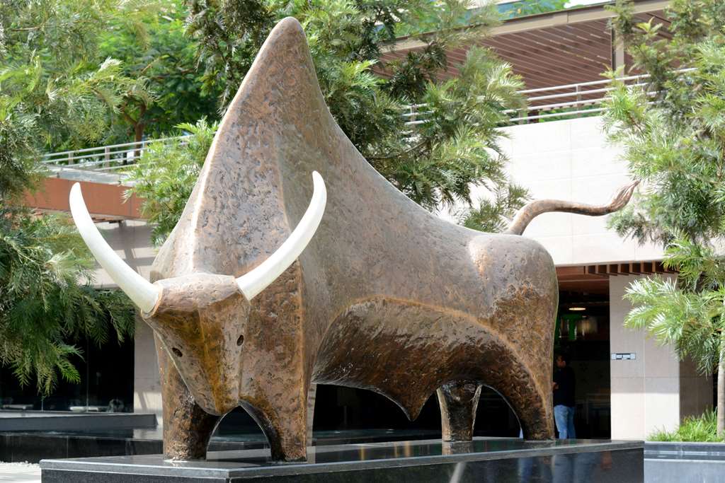 Inspired by the cave drawings of ancient India, Paresh Maity ‘The Force’ seeks to depict the power and grace of the bull through simplicity and minimalism. Photo credit: Nikhita Venugopal Inspired by the cave drawings of ancient India, Paresh Maity ‘The Force’ seeks to depict the power and grace of the bull through simplicity and minimalism. Photo credit: Nikhita Venugopal