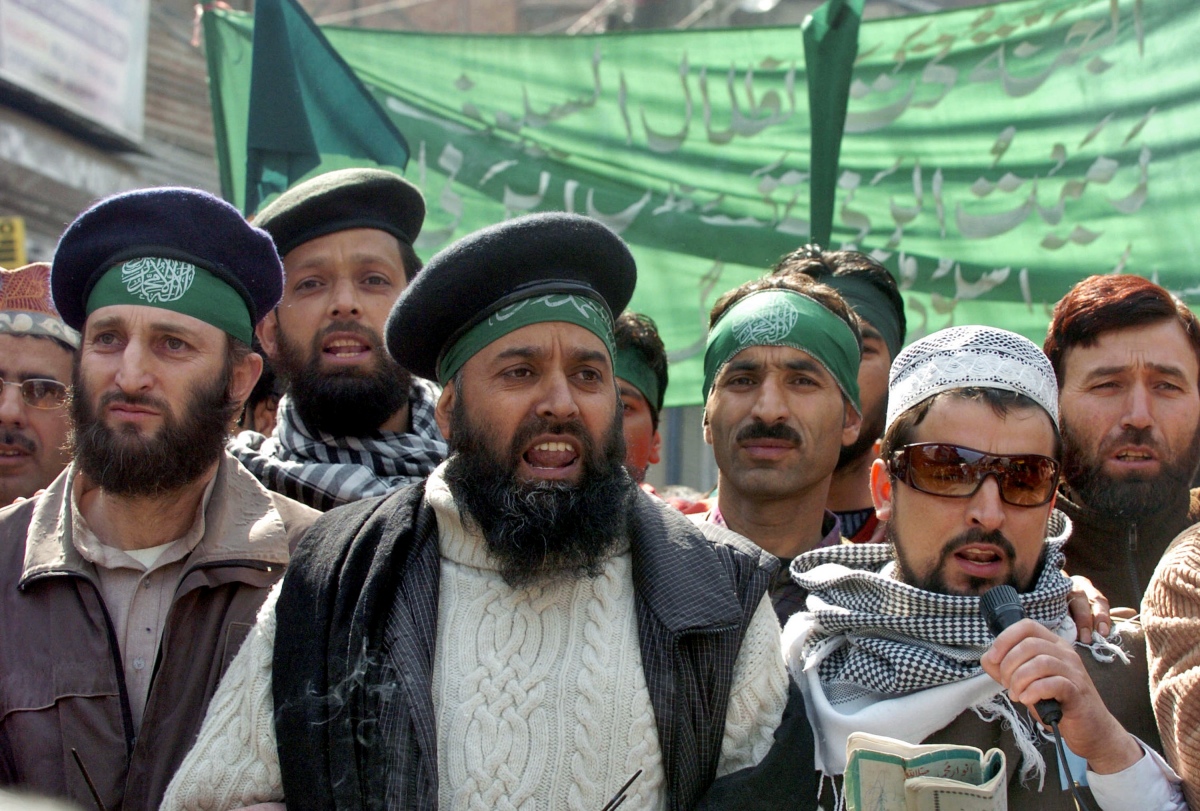 Chairman of the Islamic Students’ League Shakeel Bakshi (centre) at a procession to mark the birthday of the Prophet Mohammed in Srinagar in 2008. (Photo credit: Tauseef Mustafa/AFP). Chairman of the Islamic Students’ League Shakeel Bakshi (centre) at a procession to mark the birthday of the Prophet Mohammed in Srinagar in 2008. (Photo credit: Tauseef Mustafa/AFP).