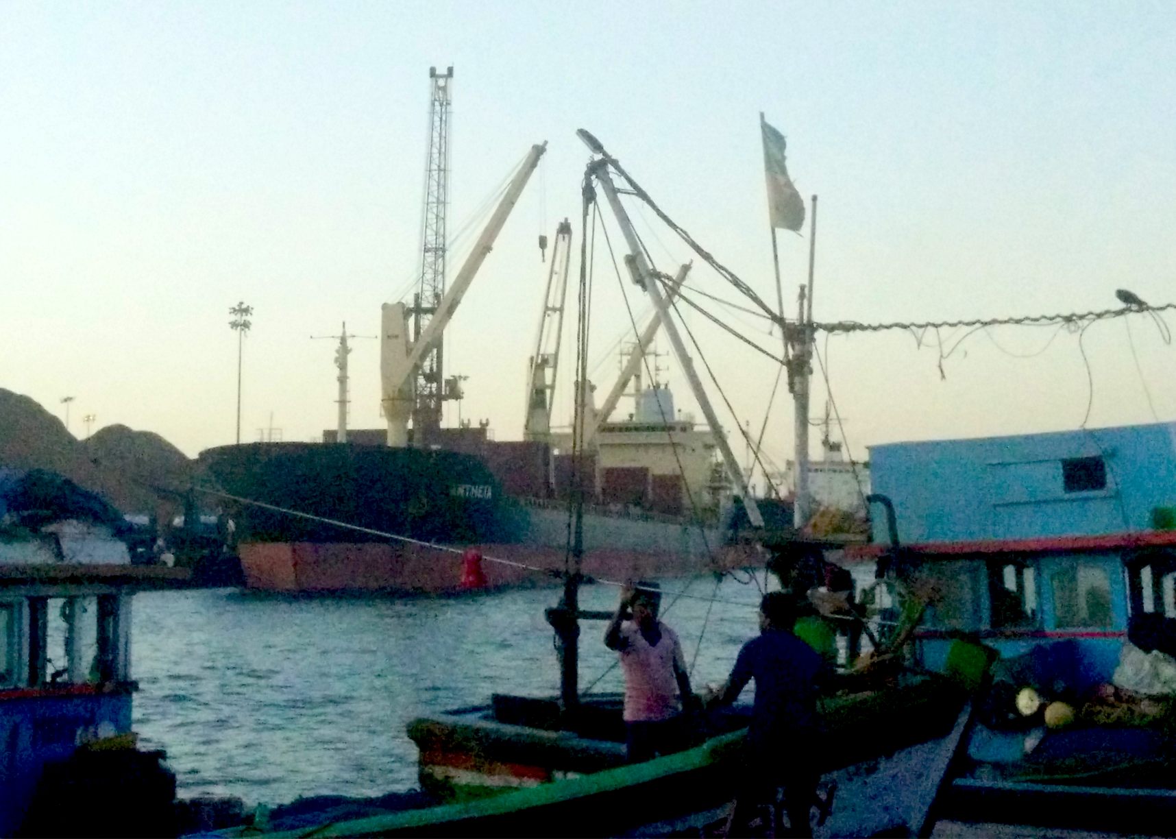Local fishermen are opposed to the port expansion. Photo credit: Nihar Gokhale. Local fishermen are opposed to the port expansion. Photo credit: Nihar Gokhale.