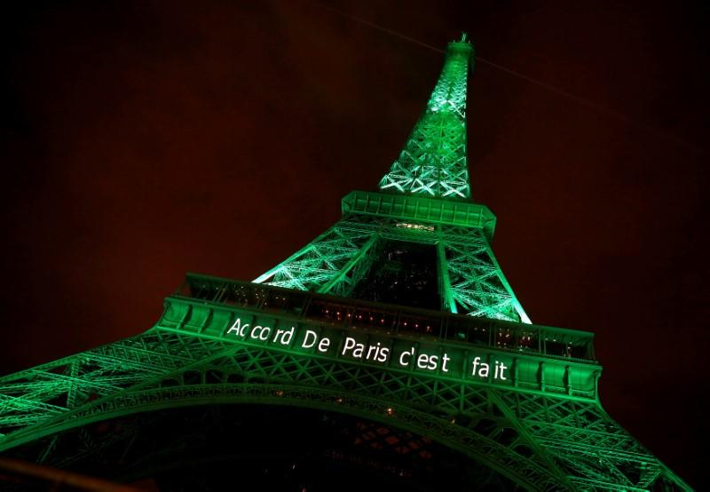 The Paris Agreement, with a goal to keep global temperature rise below 2 degrees Celsius above pre-industrial levels this century, will be implemented from 2020. Photo credit: Jacky Naegelen/Reuters. The Paris Agreement, with a goal to keep global temperature rise below 2 degrees Celsius above pre-industrial levels this century, will be implemented from 2020. Photo credit: Jacky Naegelen/Reuters.