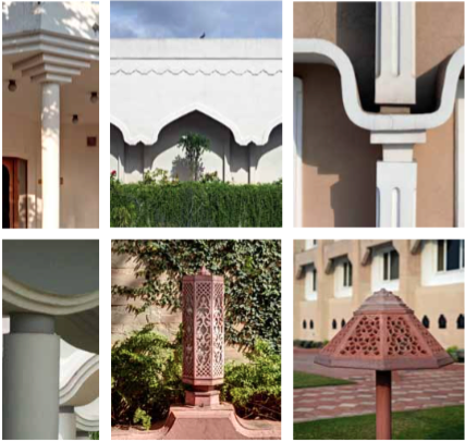 Detailing of the Sahayadri Guest House in Mumbai. Detailing of the Sahayadri Guest House in Mumbai.